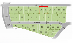 貝塚市東山、土地の間取り画像です