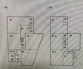 岸和田市吉井町、中古一戸建ての間取り画像です