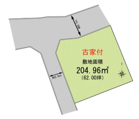 泉佐野市泉ケ丘、土地の間取り画像です