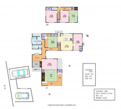 岸和田市神須屋町、中古一戸建ての間取り画像です