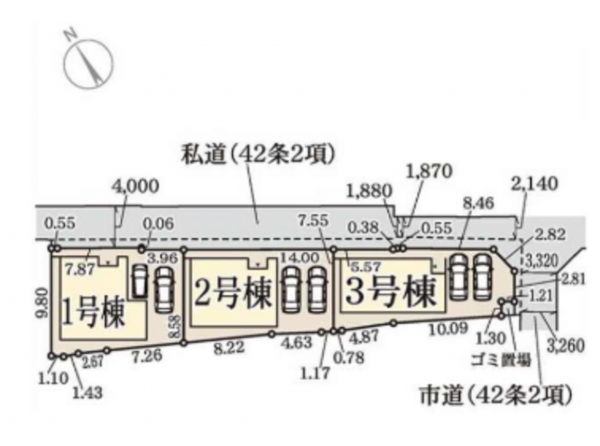 岸和田市岸城町、新築一戸建ての画像です