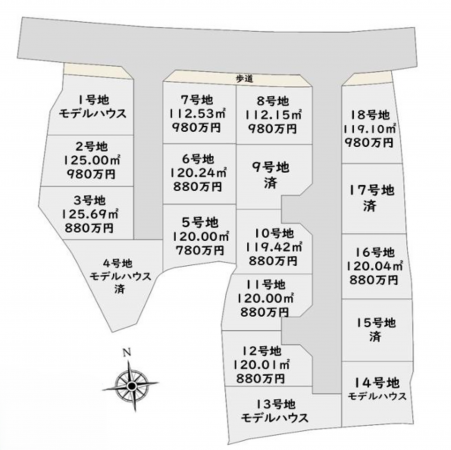 泉南郡熊取町小谷南、土地の間取り画像です