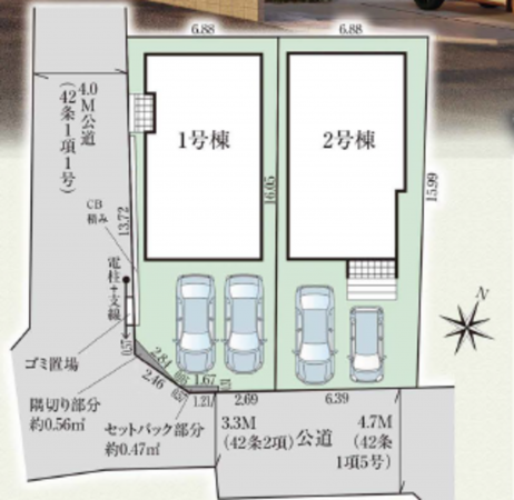 岸和田市八幡町、新築一戸建ての画像です