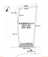 泉佐野市旭町、土地の間取り画像です