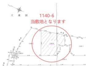 泉南郡熊取町紺屋、土地の間取り画像です