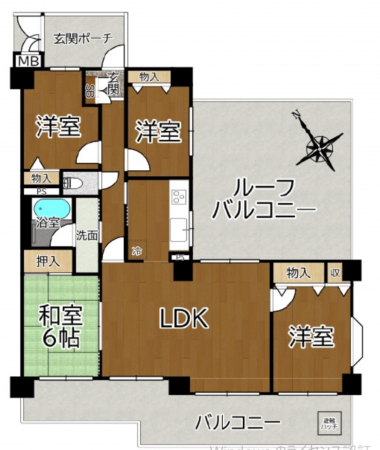 泉南郡熊取町大久保南、マンションの画像です
