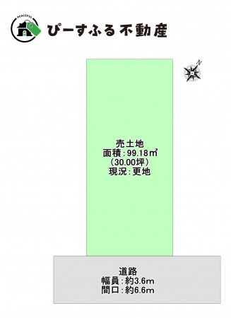 岸和田市春木、土地の間取り画像です