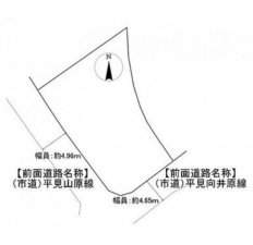 泉南郡熊取町大久保南、土地の間取り画像です