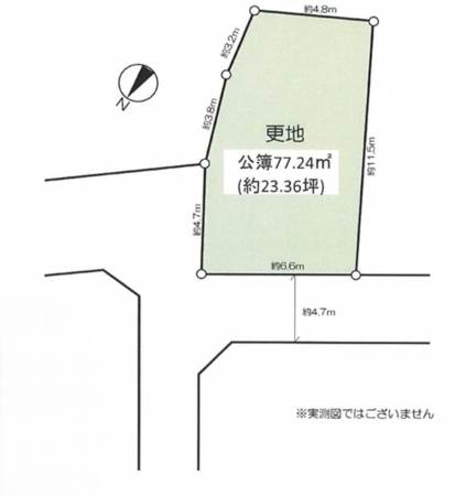 岸和田市西大路町、土地の間取り画像です