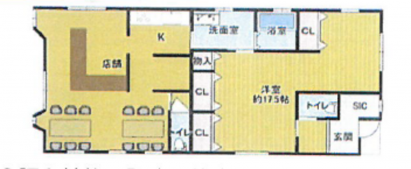泉南郡熊取町五門西、中古一戸建ての間取り画像です