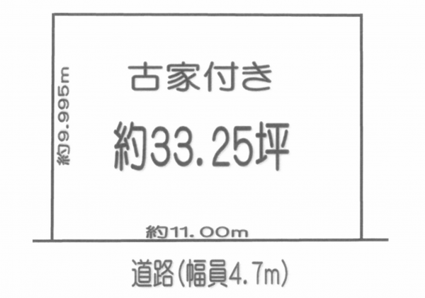 岸和田市松風町、土地の間取り画像です