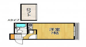 泉南郡熊取町大字小垣内、収益物件/マンションの間取り画像です