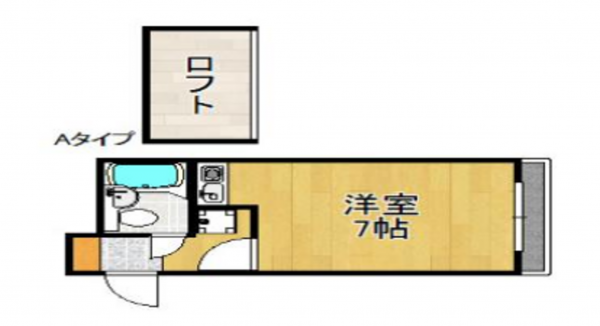 泉南郡熊取町大字小垣内、収益物件/マンションの間取り画像です