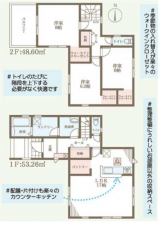 泉南郡熊取町、新築一戸建ての間取り画像です