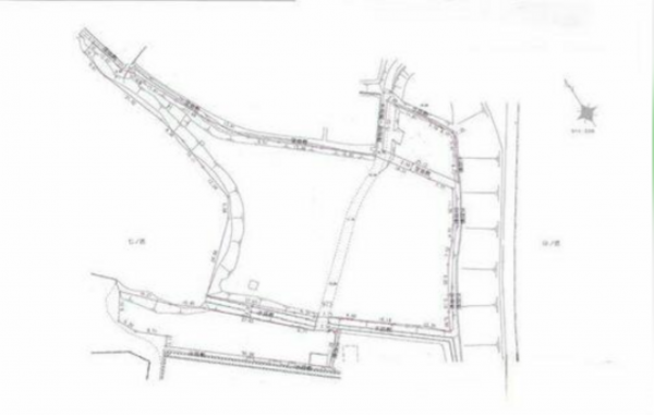 泉佐野市中庄、土地の間取り画像です