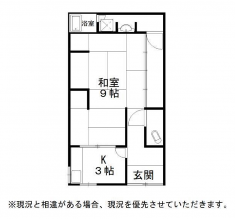貝塚市海塚、中古一戸建ての間取り画像です