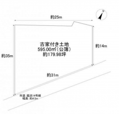 貝塚市脇浜、土地の間取り画像です