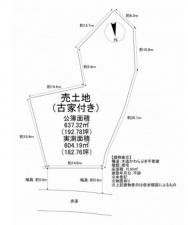 泉佐野市湊、土地の間取り画像です