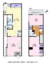 岸和田市別所町、中古一戸建ての間取り画像です