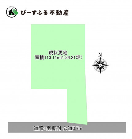 岸和田市池尻町、土地の間取り画像です