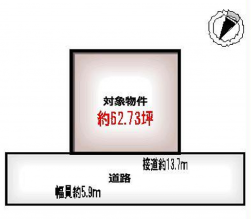 岸和田市上松町、土地の間取り画像です