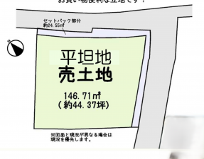 泉佐野市湊、土地の間取り画像です