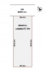 岸和田市上野町西、土地の間取り画像です