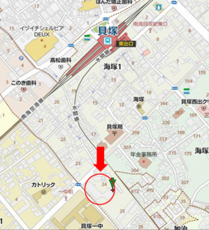 貝塚市海塚、マンションの画像です