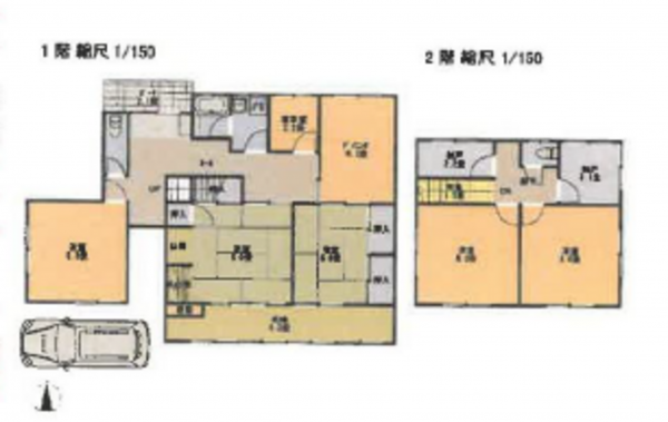貝塚市澤、中古一戸建ての間取り画像です