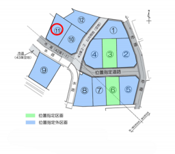 岸和田市箕土路町、土地の間取り画像です