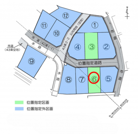 岸和田市箕土路町、土地の間取り画像です