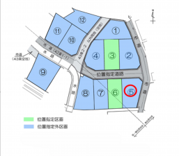 岸和田市箕土路町、土地の間取り画像です