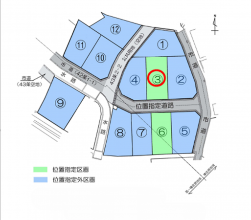 岸和田市箕土路町、土地の間取り画像です