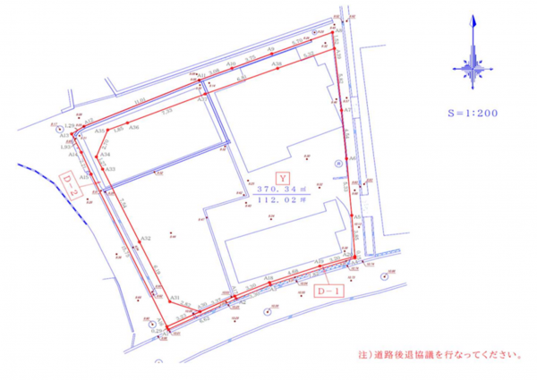 岸和田市稲葉町、土地の間取り画像です