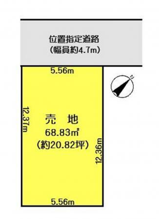岸和田市下池田町、土地の間取り画像です