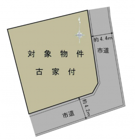 泉佐野市泉ケ丘、土地の間取り画像です