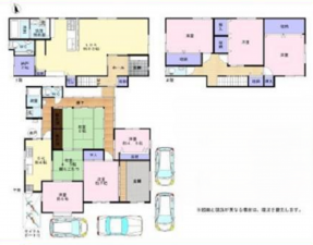 岸和田市春木、中古一戸建ての間取り画像です