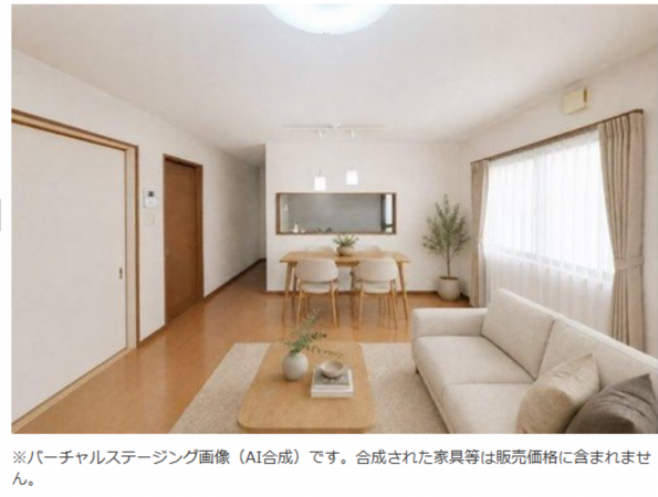 岸和田市西大路町、中古一戸建ての居間画像です
