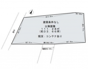 貝塚市澤、土地の間取り画像です