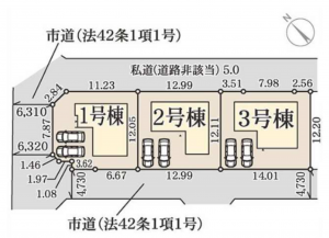 岸和田市上松町、新築一戸建ての画像です