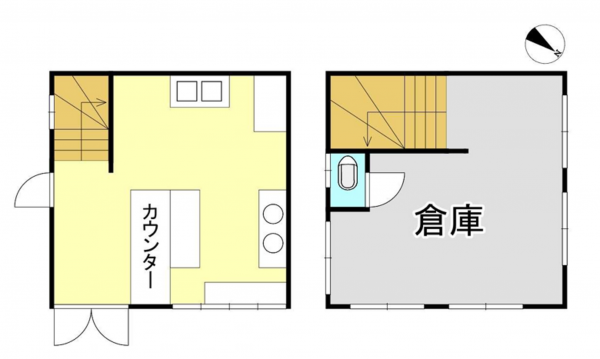 岸和田市流木町、収益物件/店舗の間取り画像です