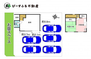 泉佐野市南中安松、中古一戸建ての間取り画像です