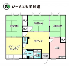 泉佐野市高松東、マンションの間取り画像です