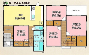 泉佐野市長滝、中古一戸建ての間取り画像です