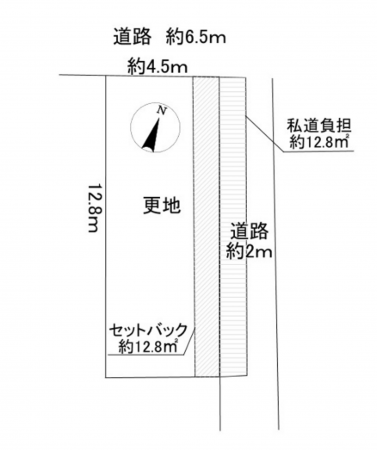泉佐野市旭町、土地の間取り画像です