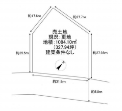 泉佐野市泉ケ丘、土地の間取り画像です