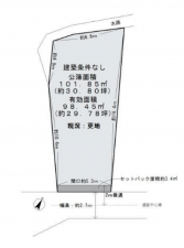 泉佐野市旭町、土地の間取り画像です