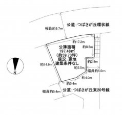 泉南郡熊取町つばさが丘東、土地の間取り画像です