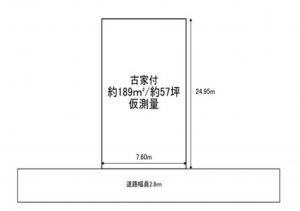 岸和田市神須屋町、土地の間取り画像です