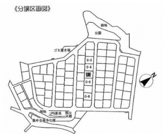 東彼杵郡波佐見町村木郷、土地の間取り画像です